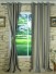 QYQ135CD Modern Coated Big Striped Yarn Dyed Eyelet Ready Made Curtain