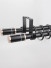 QYR96 Ossa 28mm Column Finial Thick Aluminum Alloy Single Double Curtain rod set Ceiling/Wall Mount