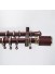 QYRY0322 Red And Gold Double Curtain Rods For Living Room Customize