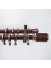 QYRY0322 Red And Gold Double Curtain Rods For Living Room Customize