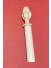 QYT61 50mm Wooden Pole Single/Double Curtain Rod White Wood