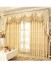 On sales!!! Baltic Jacquard Yellow Blue Coffee color Floral Waterfall and Swag Luxury Valance and Sheers Living room Curtains Pair