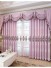 On sales!!! Baltic Embroidered European style Purple Brown Blue color Floral Waterfall and Swag Valance and Sheers and Curtains Pair