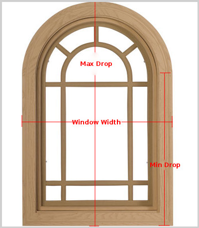 How to measure curved window