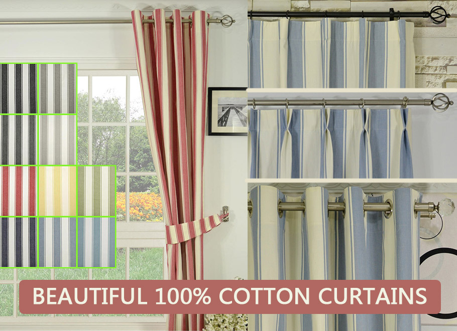 Beautiful 100% Cotton Curtains