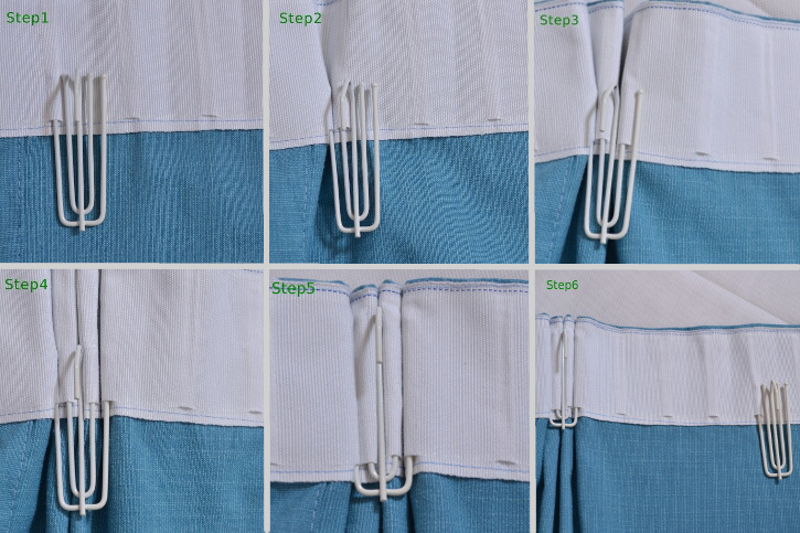 Hill Triple Pinch Pleat in 6 Steps